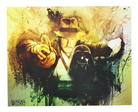 INDIANA JONES/ STAR WARS LIMITED EDITION 8X10 ART PRINT BY ROB PRIOR