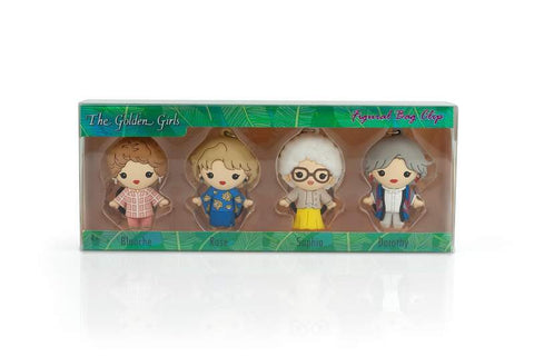 The Golden Girls 4-Piece Foam Figural Backpack Clip Figure Box Set