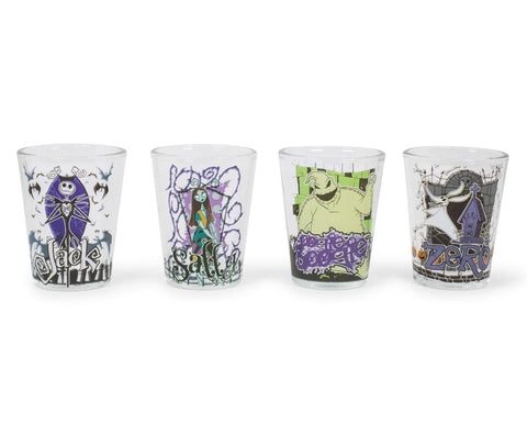 The Nightmare Before Christmas Characters 1.5-Ounce Mini Glasses