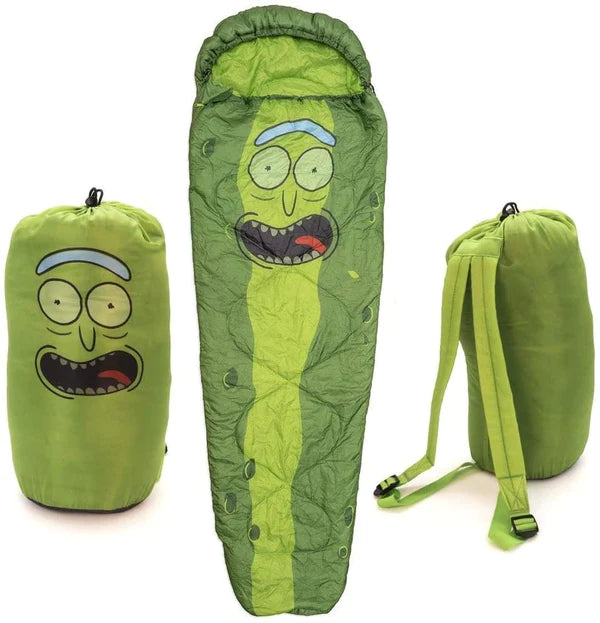 RICK AND MORTY PICKLE RICK SLEEPING BAG W/ CARRY CASE