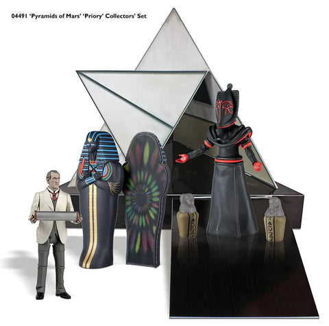 DOCTOR WHO "PYRAMIDS OF MARS" 5" ACTION FIGURE BOX SET