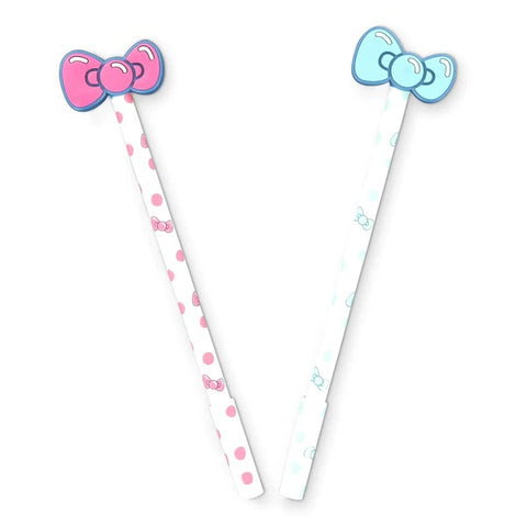 HELLO KITTY INK PEN 2-PACK WITH BOW TOPPERS