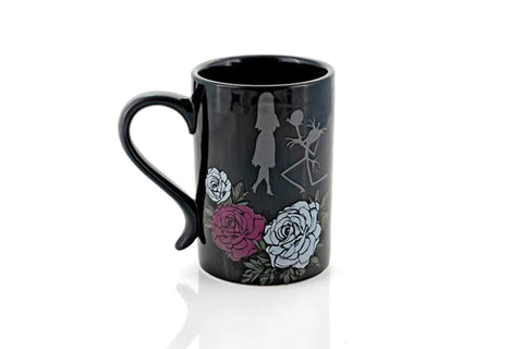 THE NIGHTMARE BEFORE CHRISTMAS BLACK ROSE WEDDING 15 OZ CERAMIC COFFEE MUG