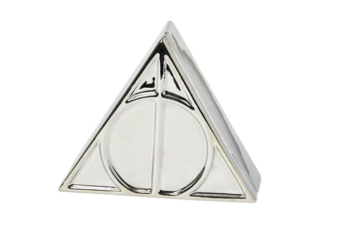 HARRY POTTER DEATHLY HALLOWS SYMBOL SILVER STORAGE BOX | 7.5 X 6.5 INCHES