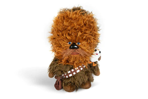 SUPER-DEFORMED STAR WARS 22” CHEWBACCA WITH PORG TALKING PLUSH