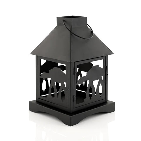 STAR WARS BLACK STAMPED LANTERN | IMPERIAL AT-AT WALKER | 12 INCHES TALL