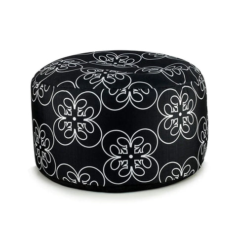 STAR WARS WHITE REBEL SYMBOL 10.5 X 22 INCH BLACK POUF OTTOMAN