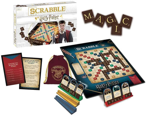 WORLD OF HARRY POTTER SCRABBLE BOARD GAME | FOR 2-4 PLAYERS