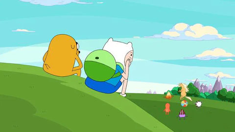 adventure time finn and princess bubblegum kiss on the lips