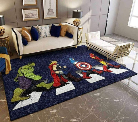 Use Avengers-Inspired Throw Pillows & Floor Carpets