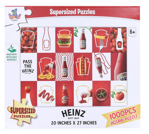 HEINZ KETCHUP SUPERSIZED 1000 PIECE JIGSAW PUZZLE