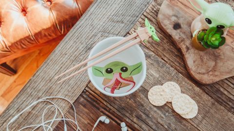 Yoda Bowl and Chopsticks