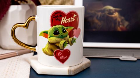 Yoda Heart Mug