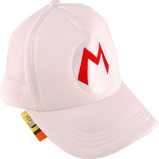 Super Mario Bros Mario Trucker Hat White