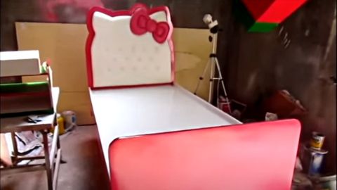 customized hello kitty bed