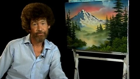 image of Bob Ross painting