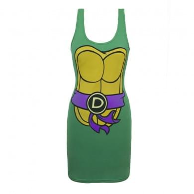 TEENAGE MUTANT NINJA TURTLES DONATELLO COSTUME TANK DRESS ADULT