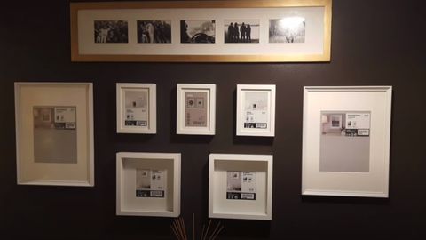 picture frames on the wall