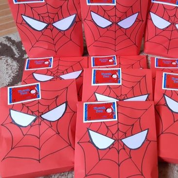 spiderman party loot bag