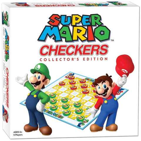 SUPER MARIO BROTHERS CHECKERS TIC TAC TOE