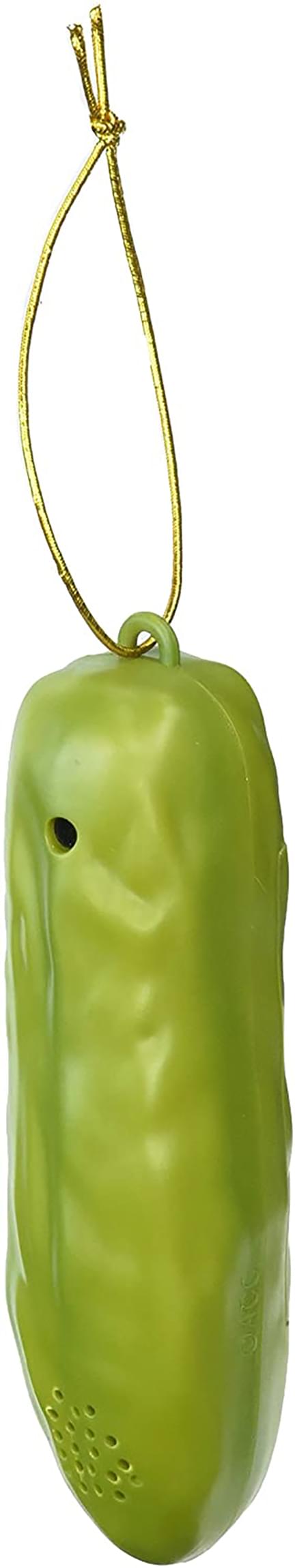 Lucky Electronic Yodelling Pickle Holiday Ornament