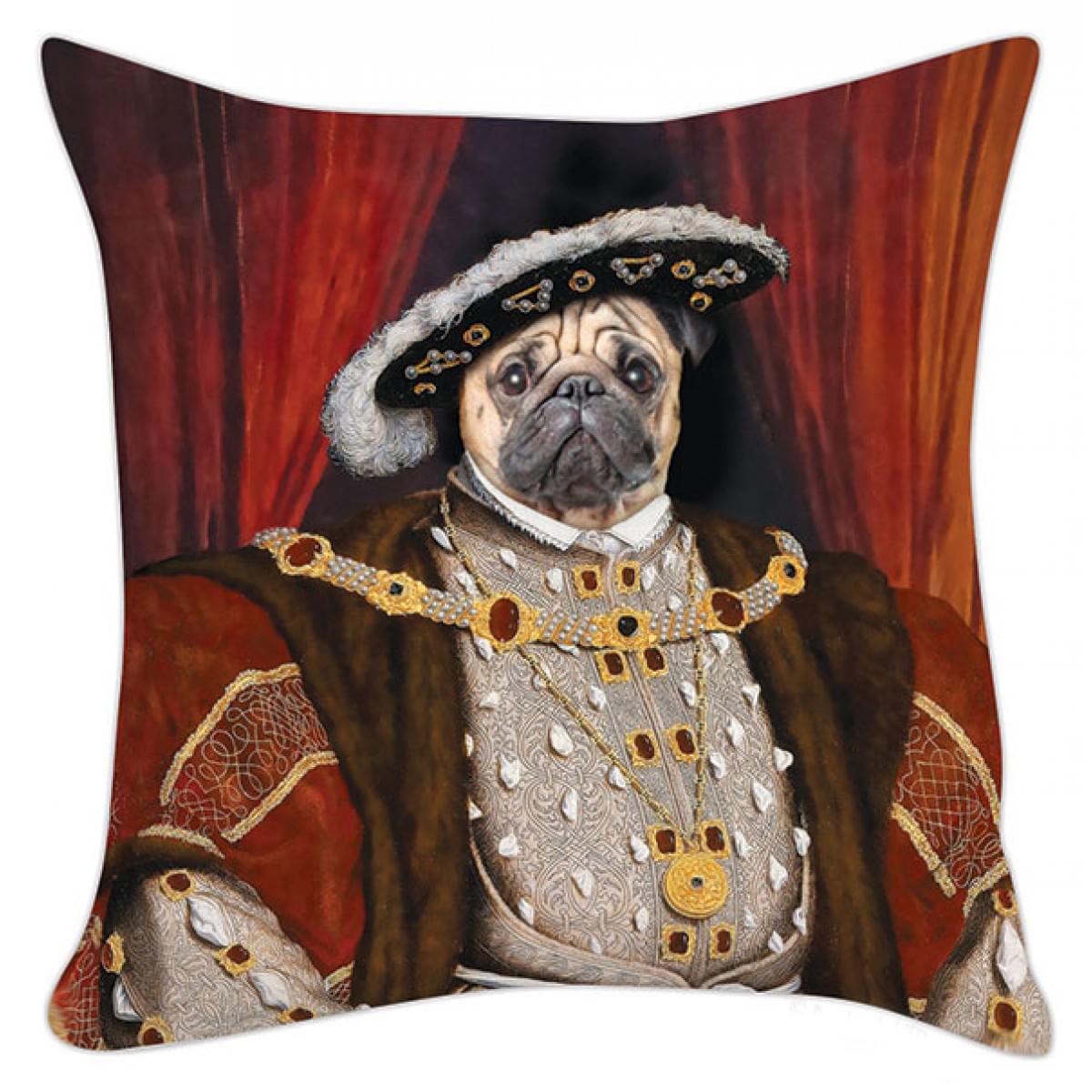 Henry The Pug 18X 18 Pillow Cover