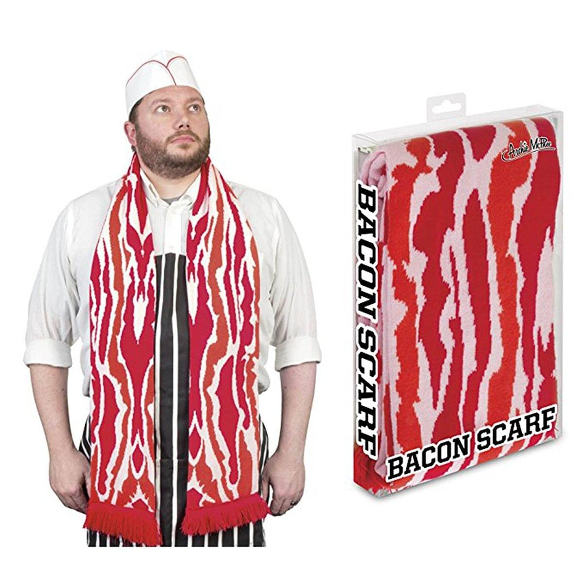 71 Soft-Knit Acrylic Bacon Scarf