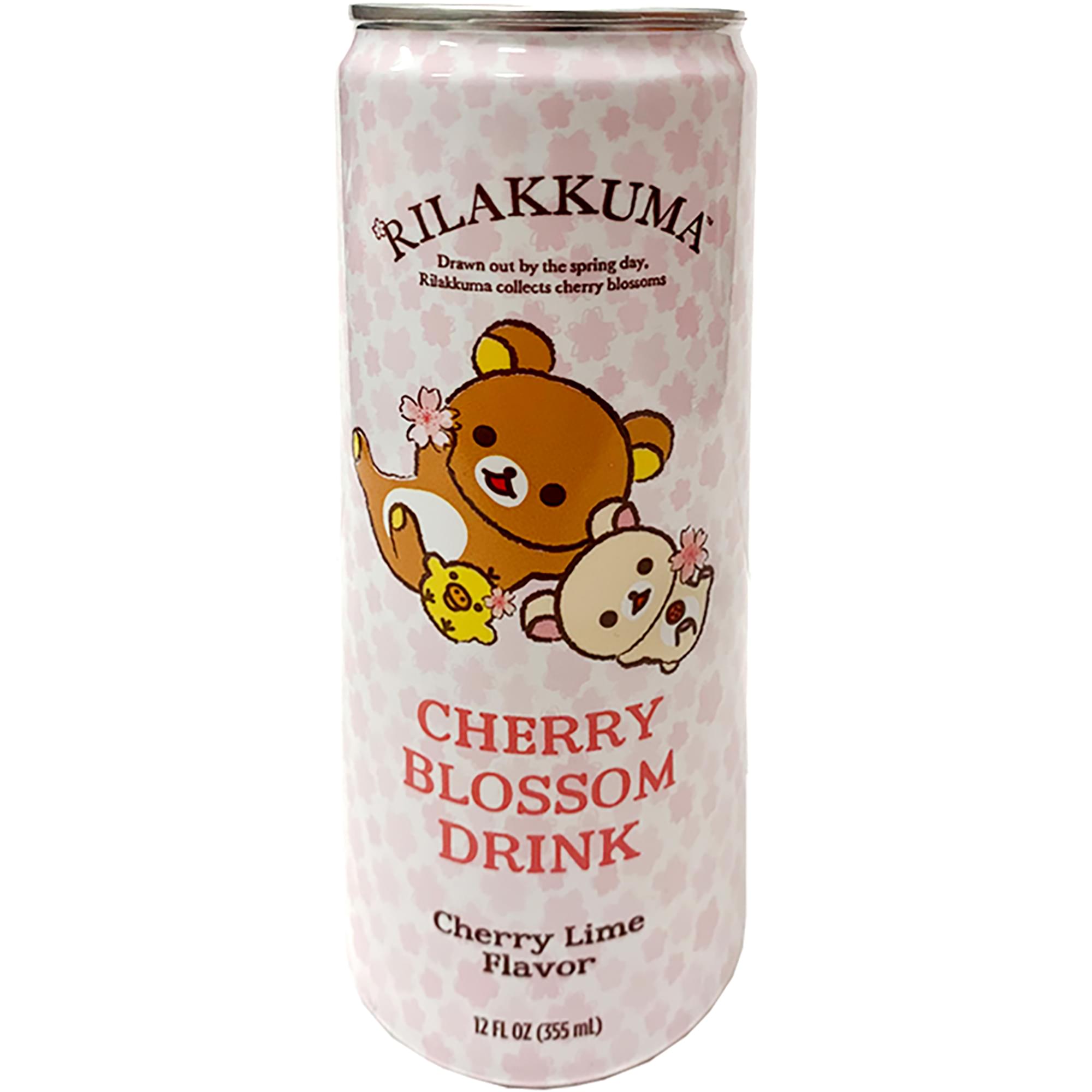 Rilakkuma Cherry Blossom Cherry Lime 12oz Soda , 1 Can