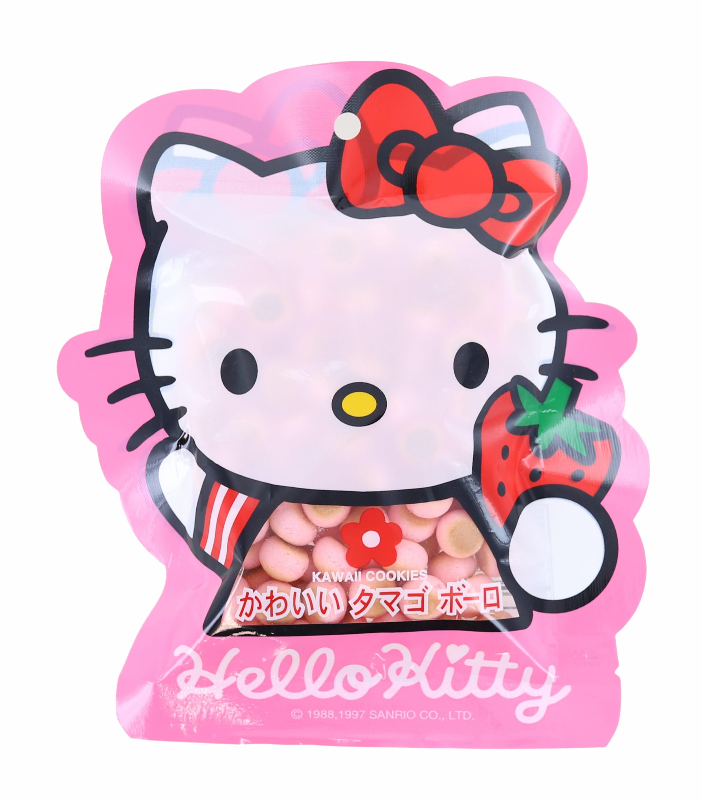 Hello Kitty Strawberry Kawaii Cookies , 2 Ounce Pack
