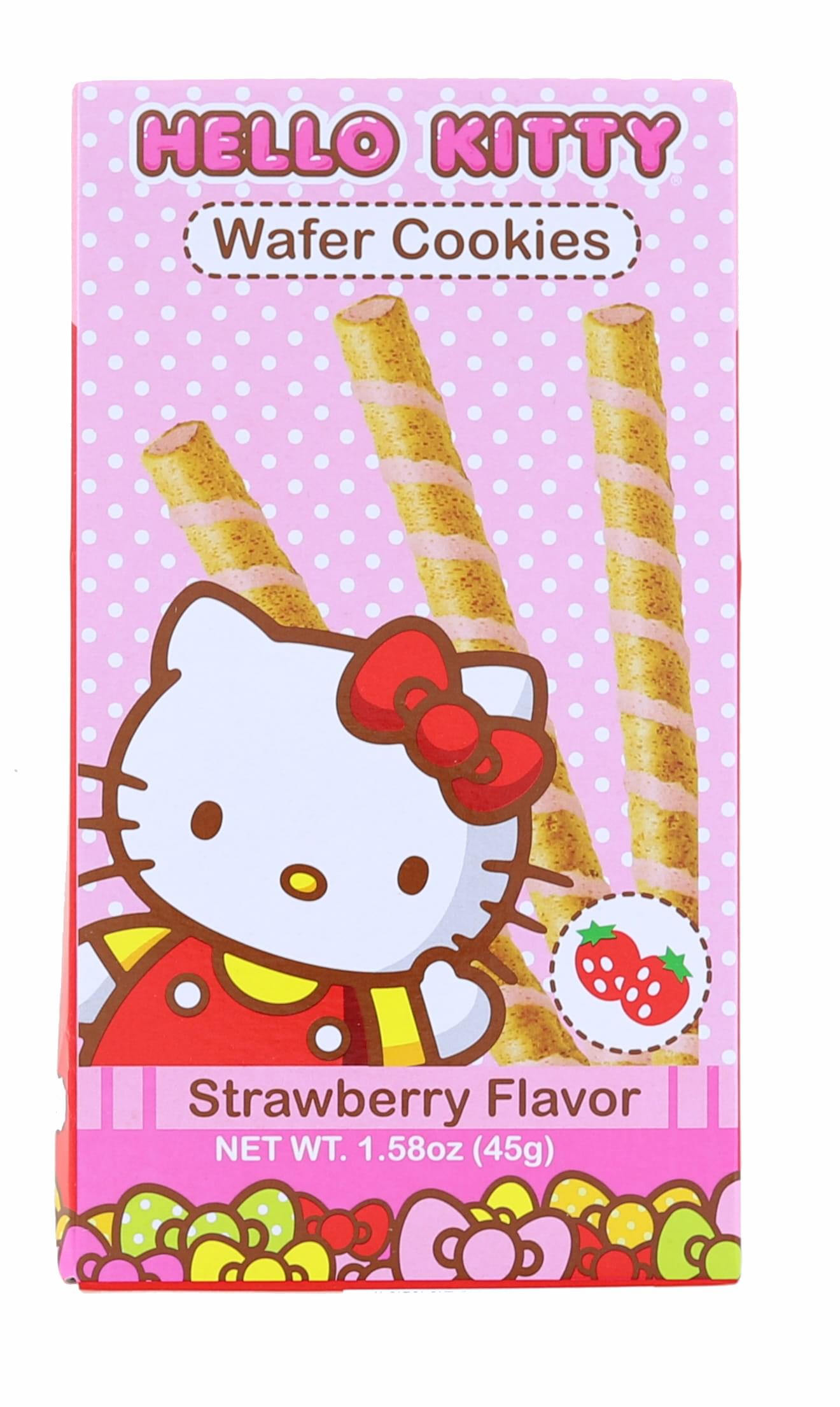 Hello Kitty Strawberry Wafer Cookies , 1.58 Ounce Pack