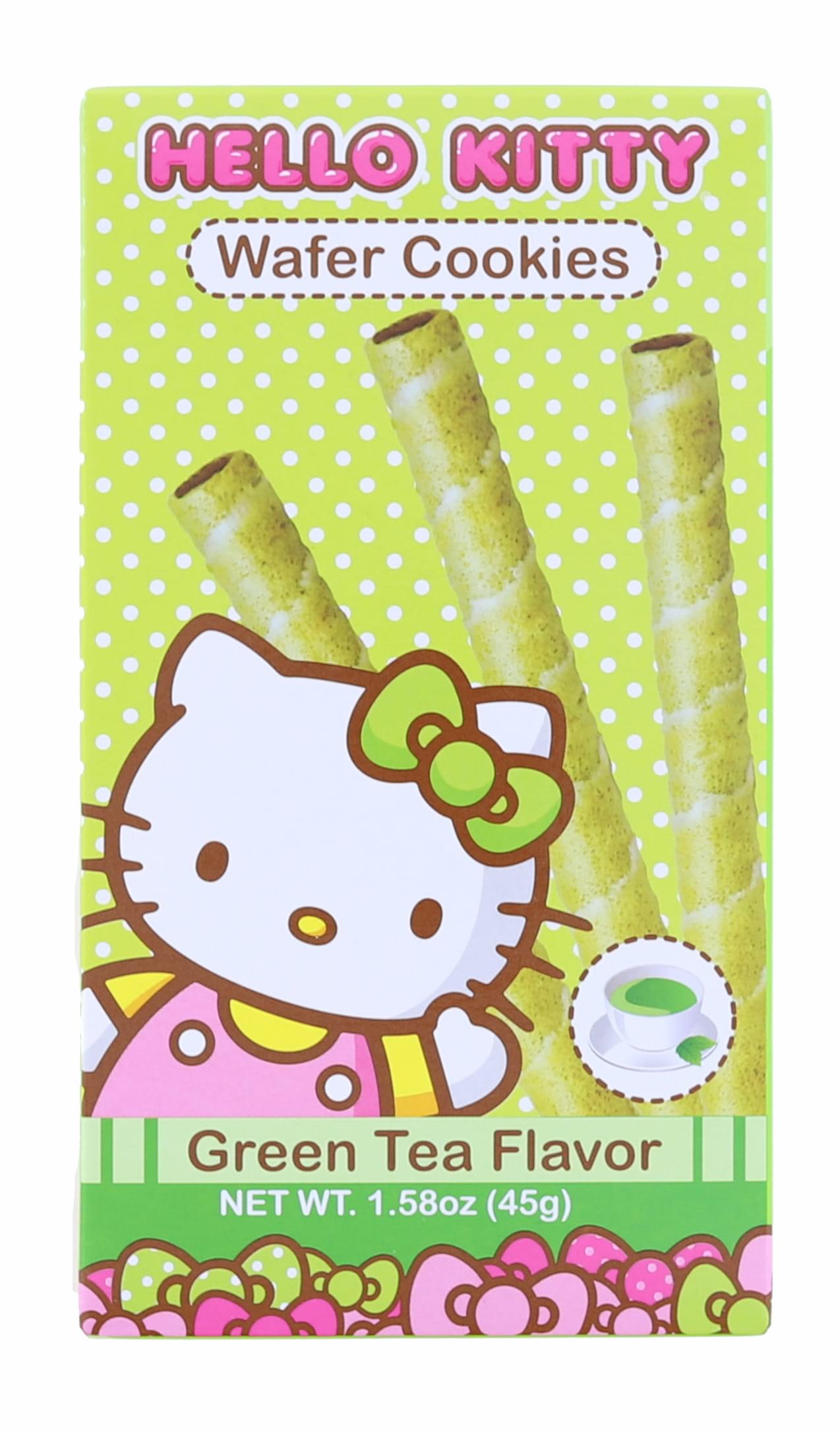 Hello Kitty Green Tea Wafer Cookies , 1.58 Ounce Pack
