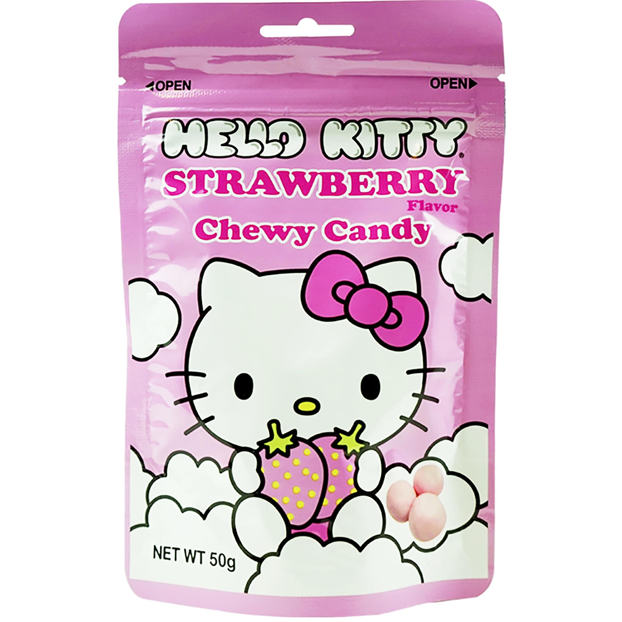 Hello Kitty Chewy Strawberry Flavor Candy , 1.76 Ounce Pack