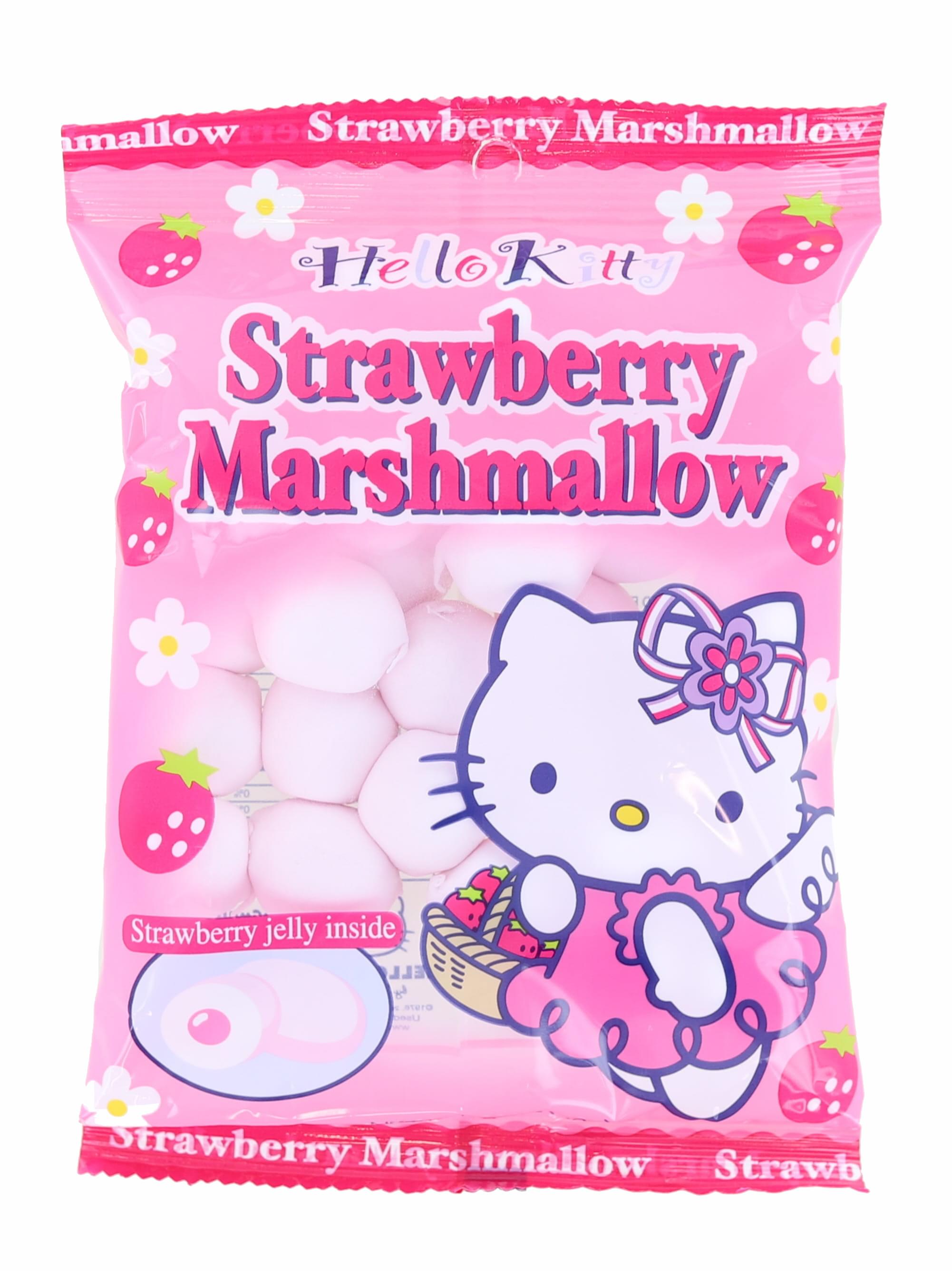 Hello Kitty Marshmallow Strawberry Filled Candy , 3.1 Ounce Pack