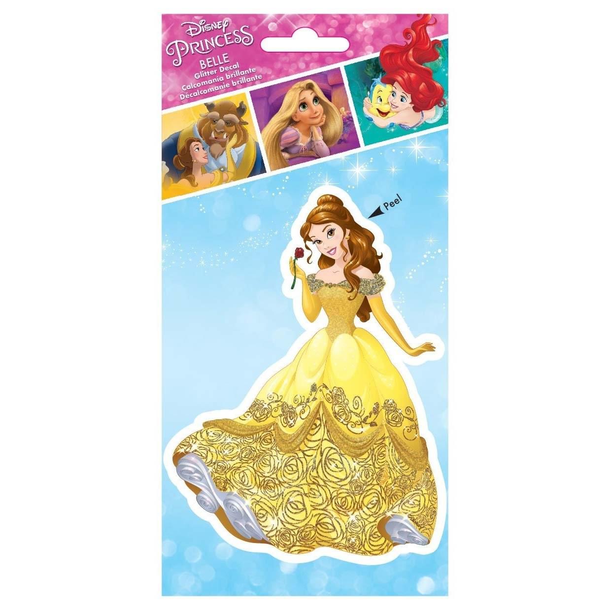 Disney Princess Belle 4 X 8 Inch Glitter Decal