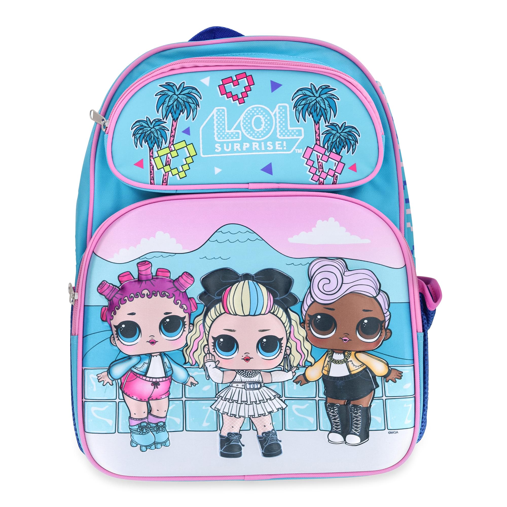 LOL Surprise Beach Day 16 Inch Backpack With Printed Straps