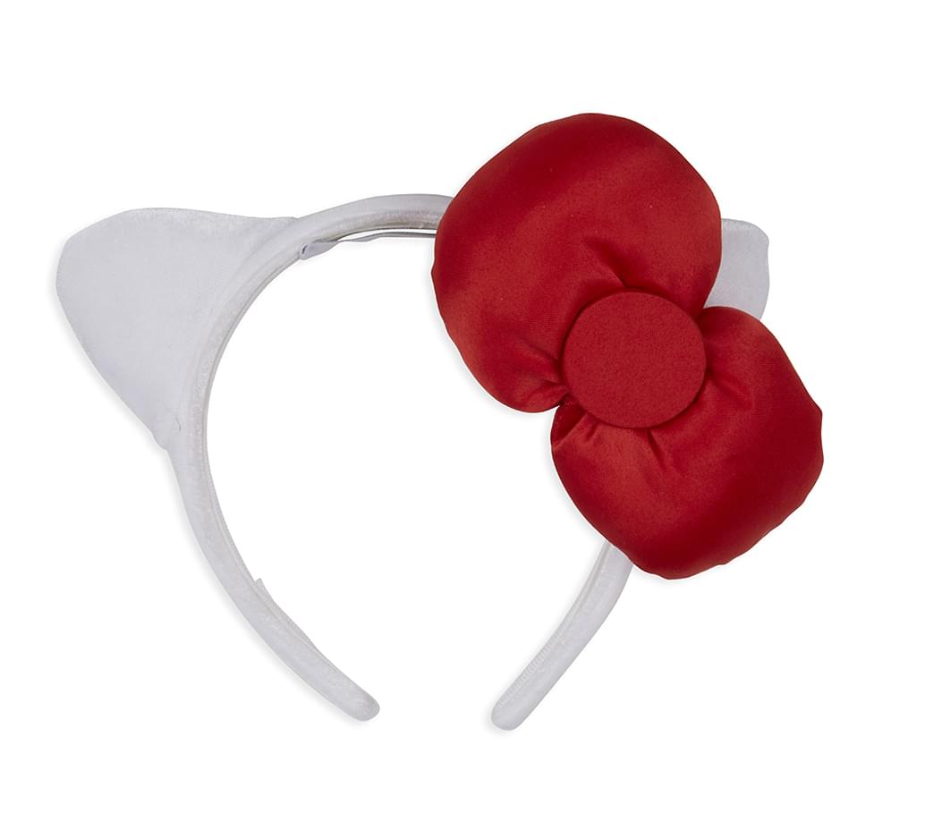 Sanrio Hello Kitty White Costume Headband With Red Bow