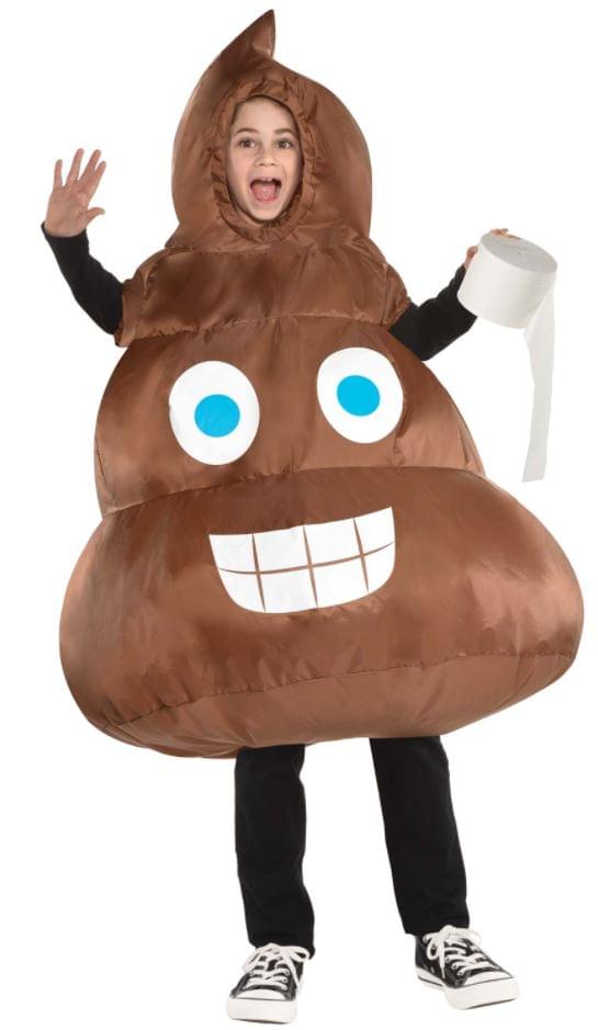 Inflatable Poop Emoji Childs Costume , One Size Fits Most