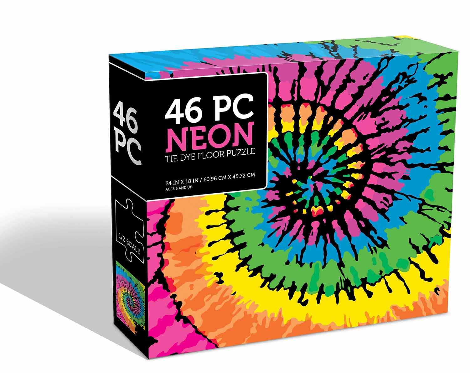 Neon Tie Die 46 Piece Jigsaw Puzzle