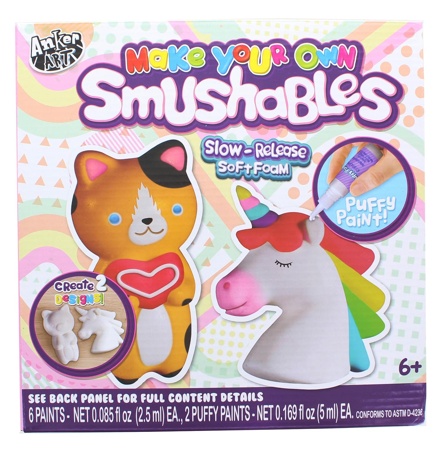 Make Your Own Foam Smushables Activity Kit , Cat And Unicorn
