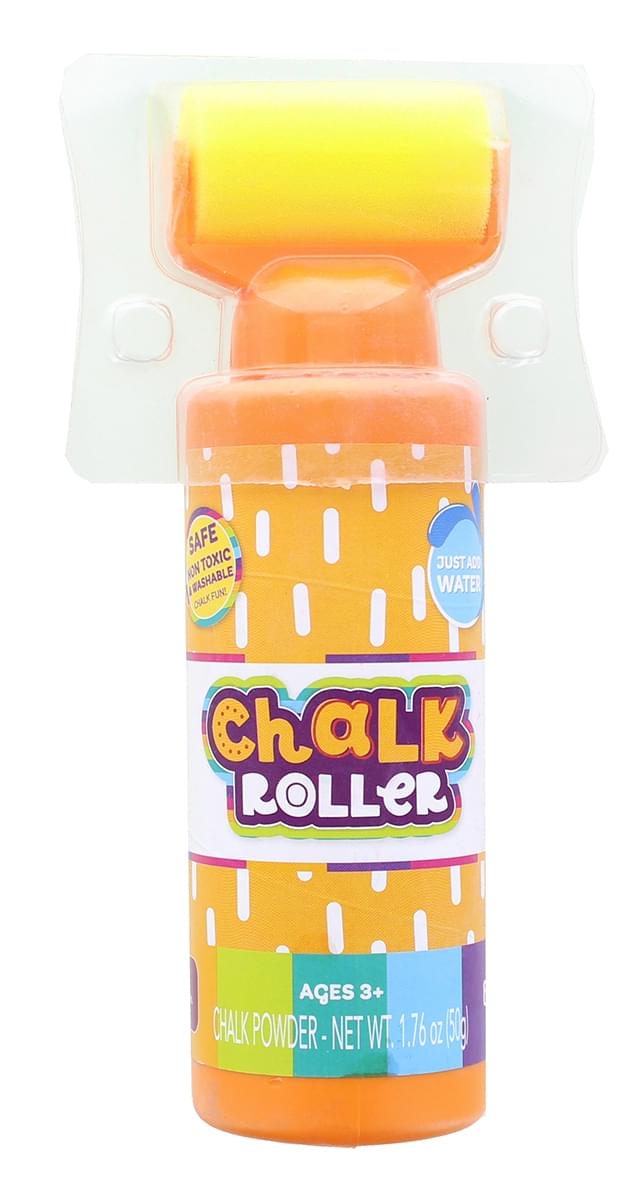 Washable Sidewalk Chalk Roller , Orange