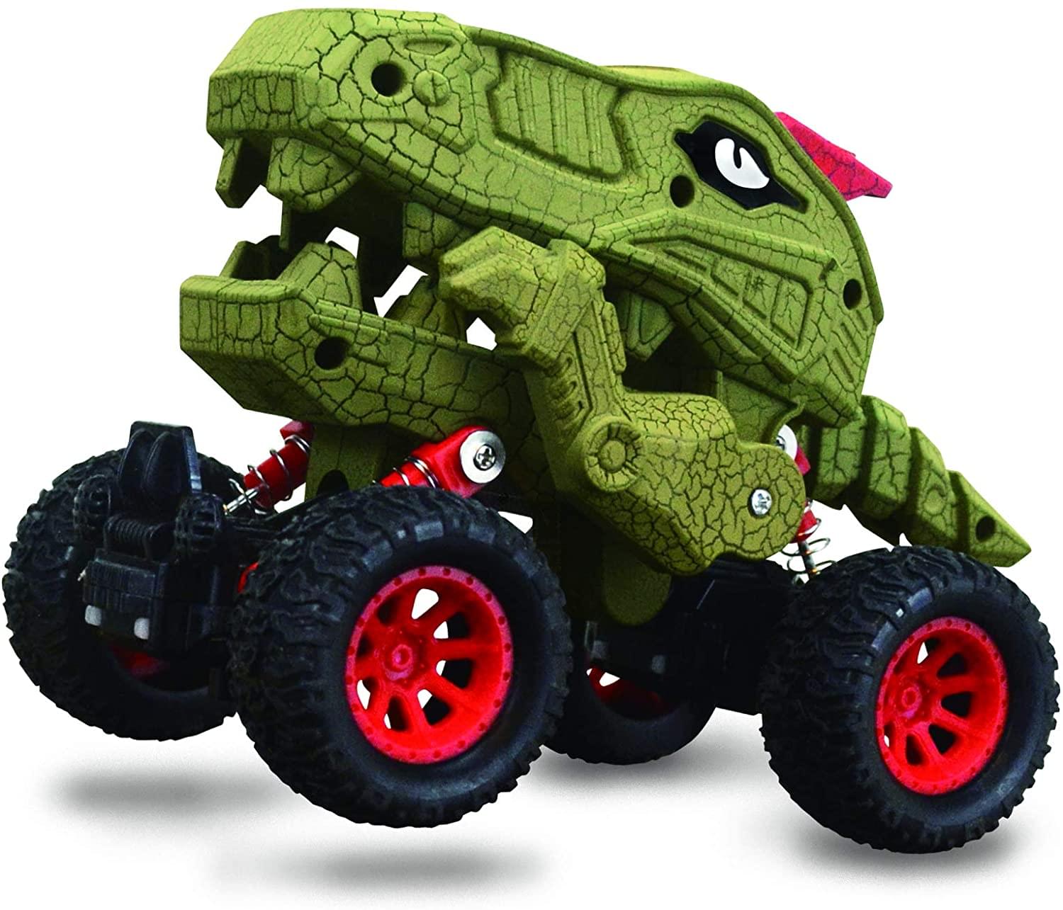 Aeromax Dino-Faur Pull Back Dinosaur Truck , Green