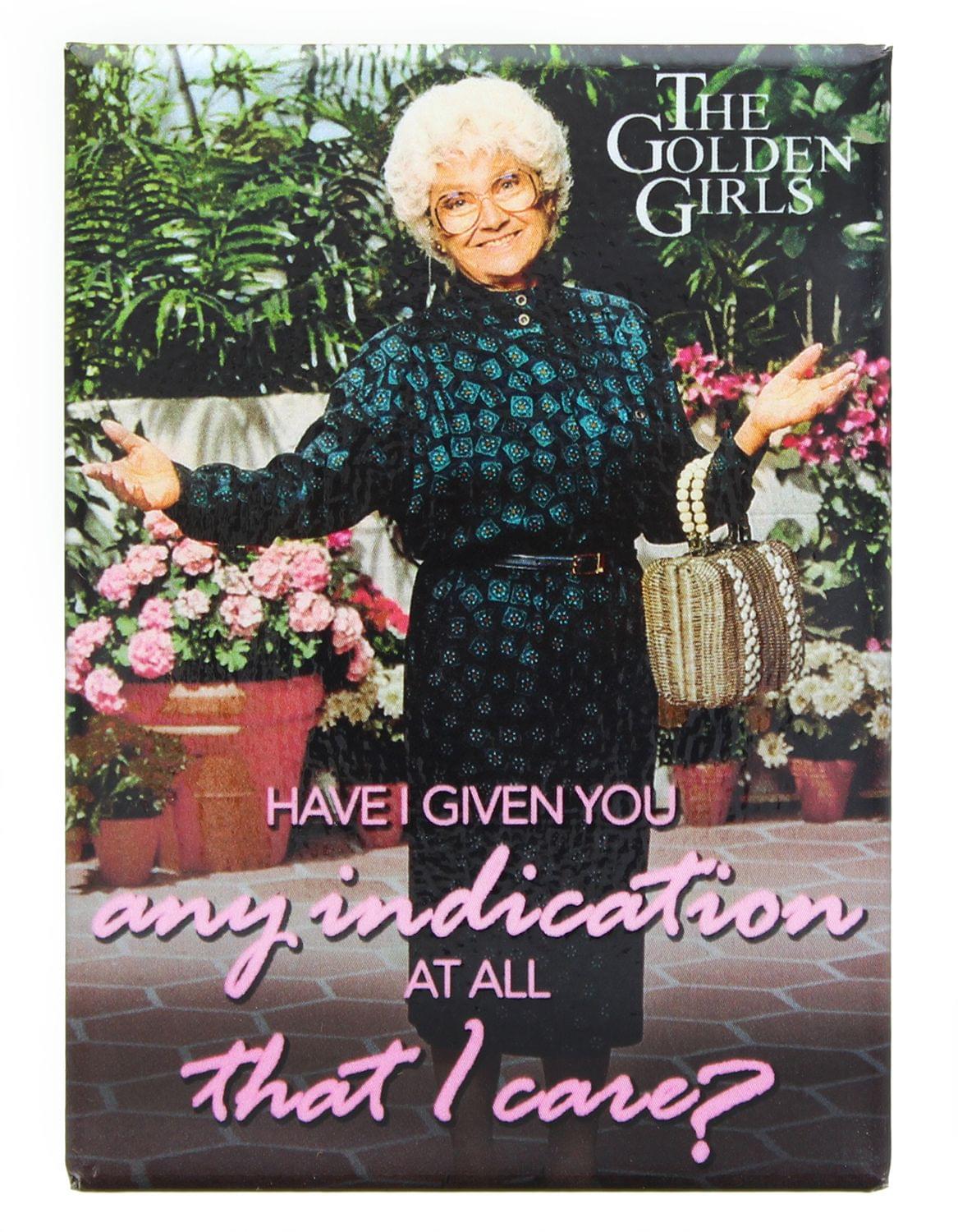 The Golden Girls Sophia Any Indication I Care 2.5 X 3.5 Inch Magnet