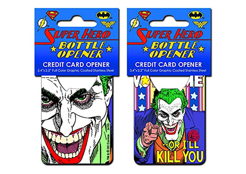 DC Comics Joker Vote Me Credit Card Bottle Opener