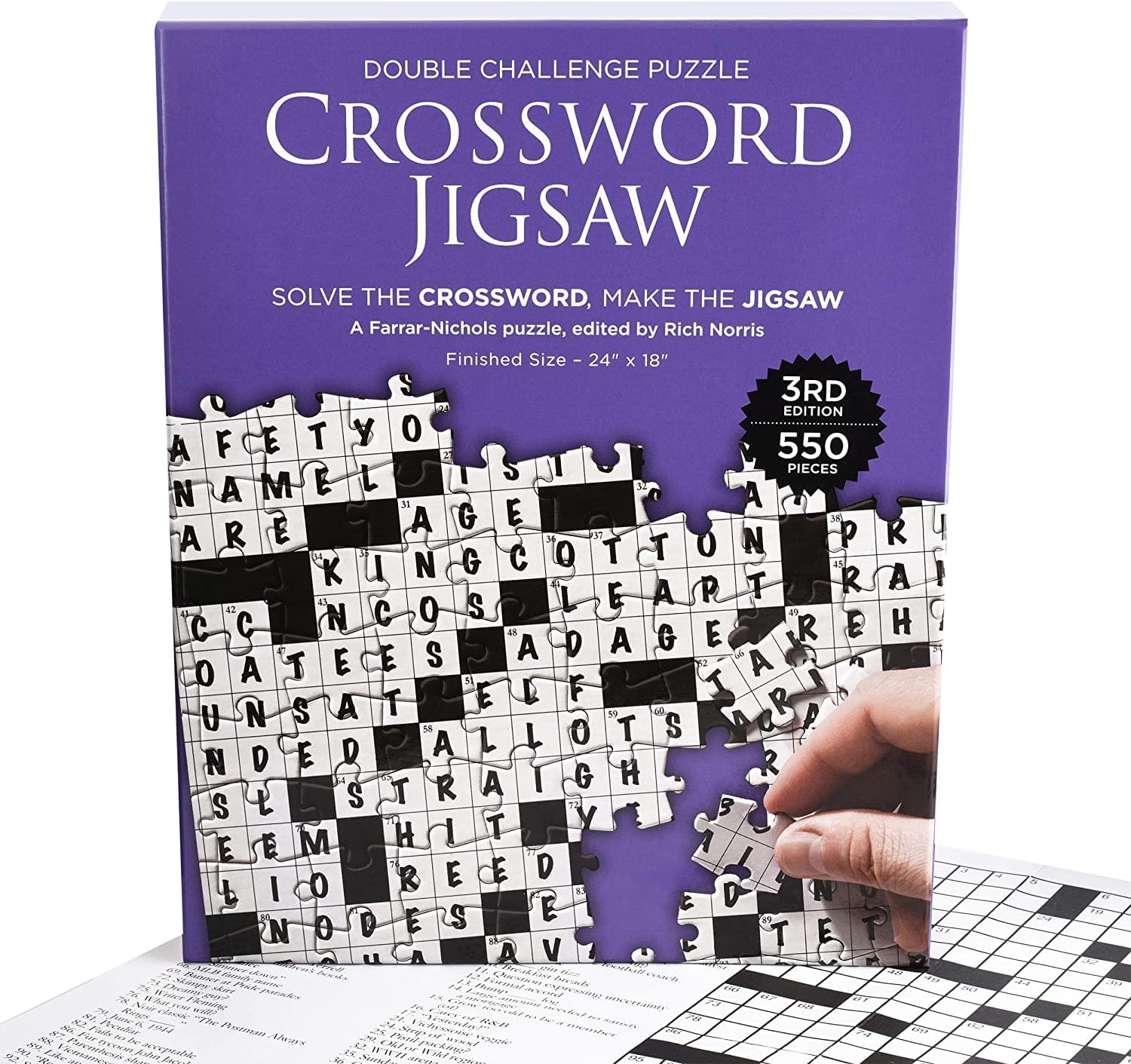 Crossword 550 Piece Jigsaw Puzzle 3rd Edition Free Shipping Toynk Toys