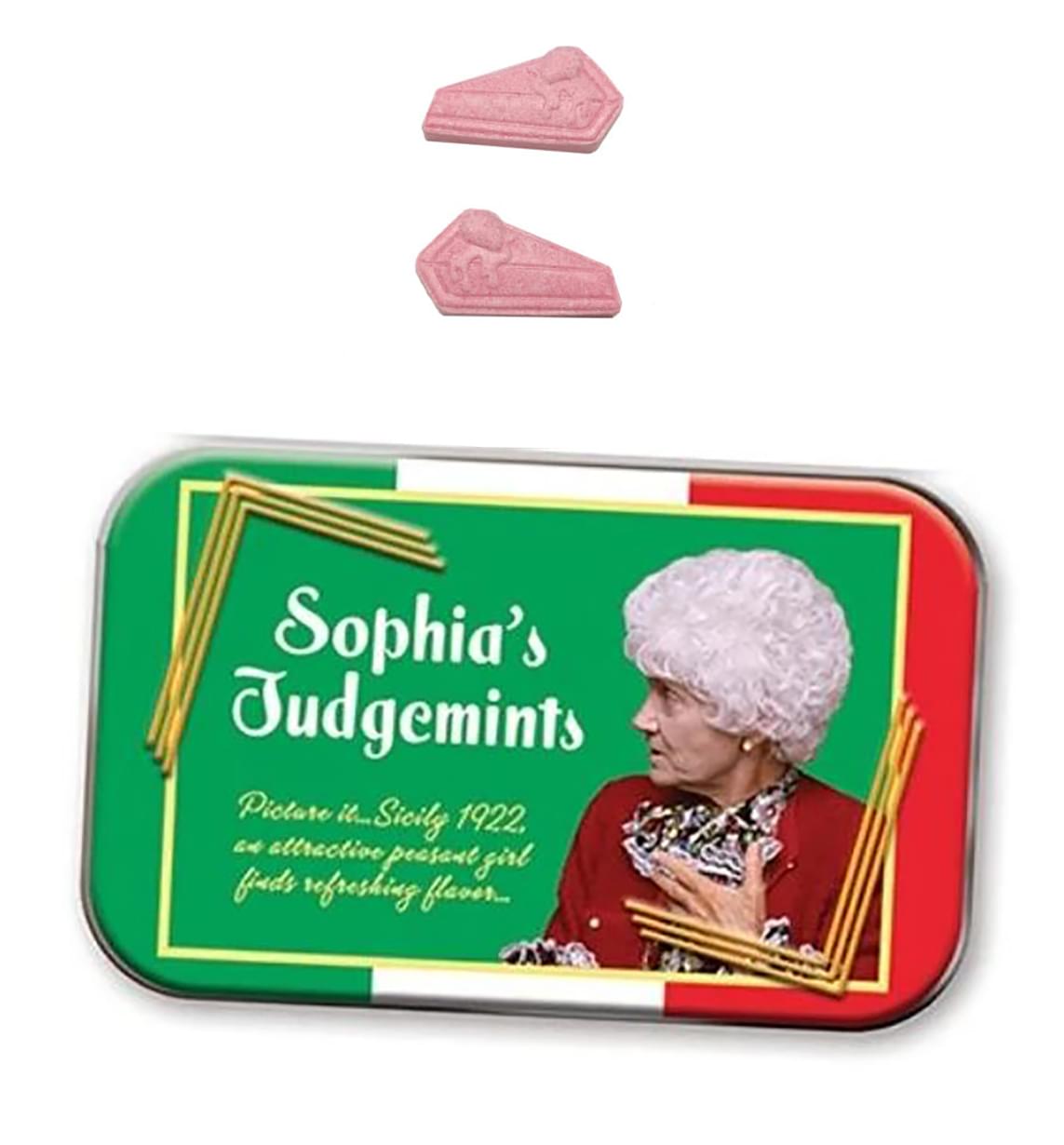 The Golden Girls Stay Golden Mints In Collectible Tin , Sophia's Judgemints
