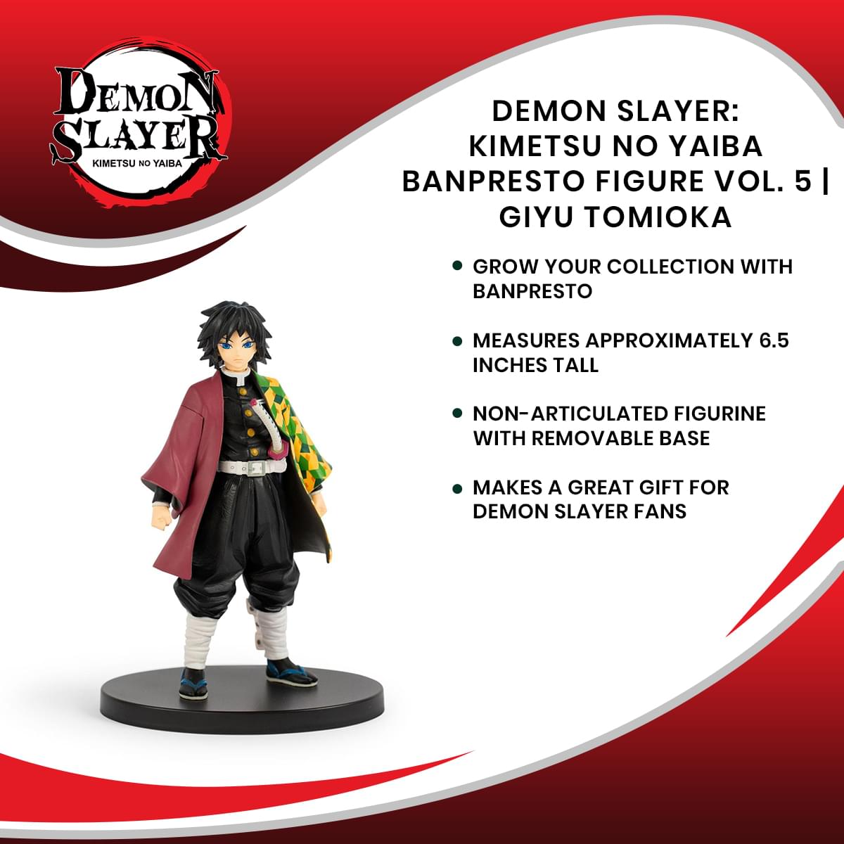 Demon Slayer Banpresto Figure Vol 5 Giyu Free Shipping Toynk Toys