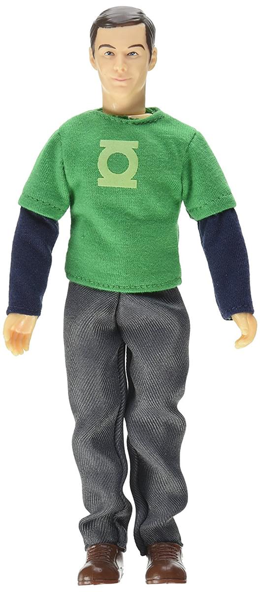 Big Bang Theory Sheldon (Green Lantern/ Hawkman) Retro Clothed 8 Action Figure