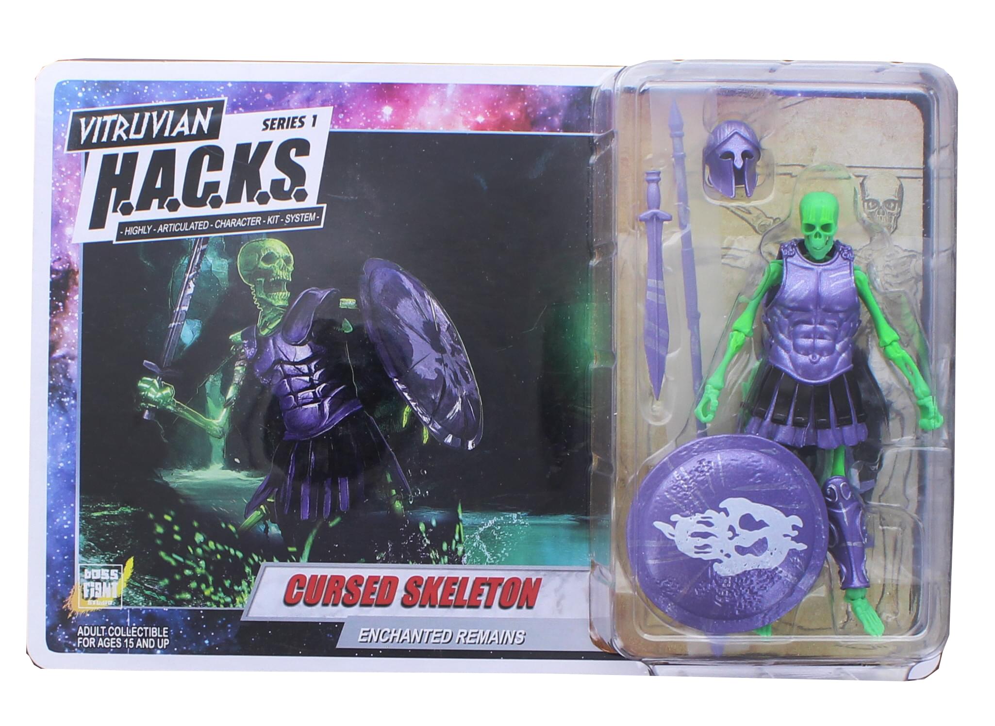 Vitruvian H.A.C.K.S. Series 1 Action Figure , Cursed Skeleton