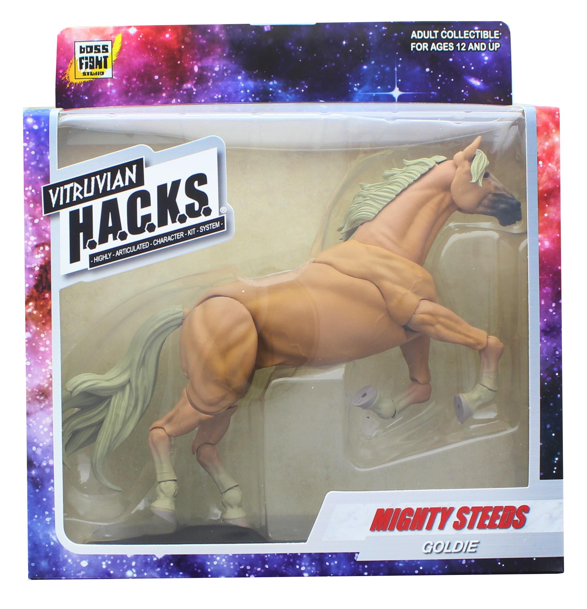 Vitruvian H.A.C.K.S. Mighty Steeds Action Figure Mount , Goldie (Palomino Horse)