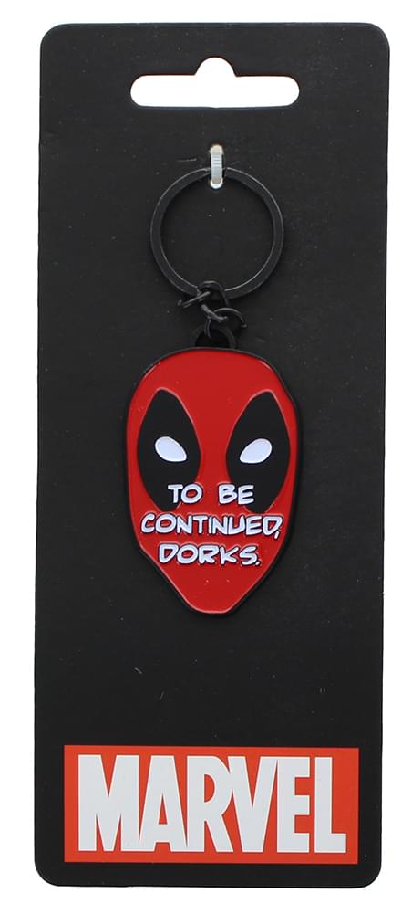 Marvel's Deadpool To Be Continued Dorks Metal Enamel Key Chain